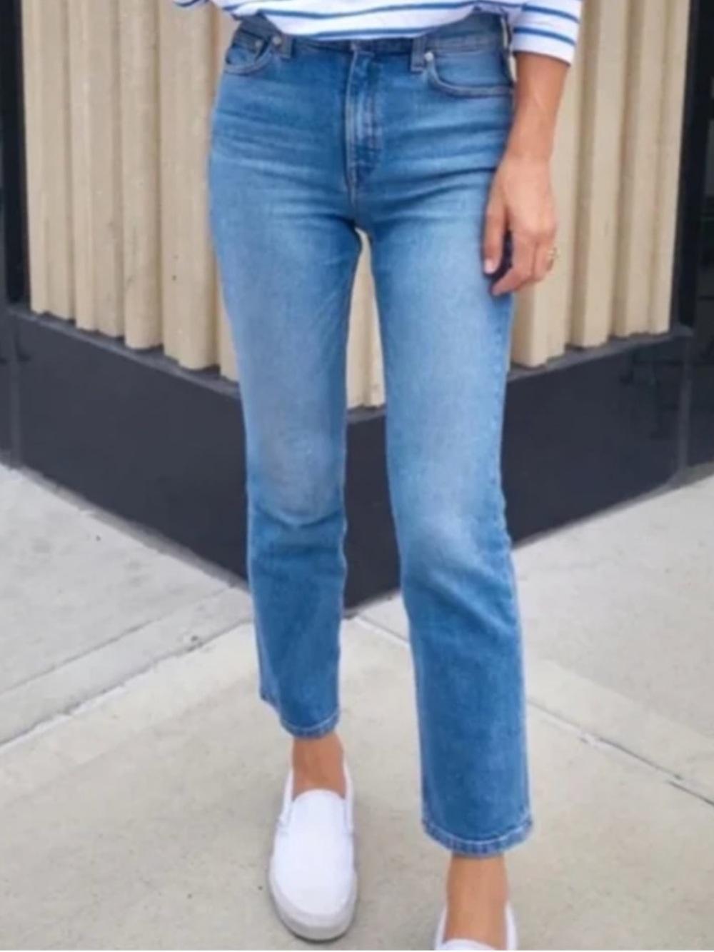 AYR Jeans The Yes Yes Yes Straight Leg in Leisure Blue